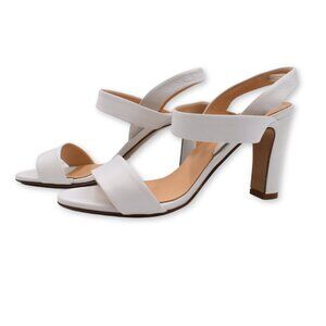 Italian leather open-toed shoe